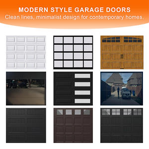 Porte de <span class=keywords><strong>garage</strong></span> sectionnelle isolée en aluminium coupe-vent 16x7, panneaux entièrement en aluminium - Product Image 5