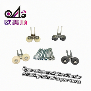 Rodillo Superior <span class=keywords><strong>para</strong></span> Puerta Corredera, Recubierto <span class=keywords><strong>de</strong></span> Zinc, Rodillo Doble, Rodillo Superior <span class=keywords><strong>de</strong></span> Nylon Duradero <span class=keywords><strong>para</strong></span> Puerta <span class=keywords><strong>de</strong></span> Armario - Product Image 6