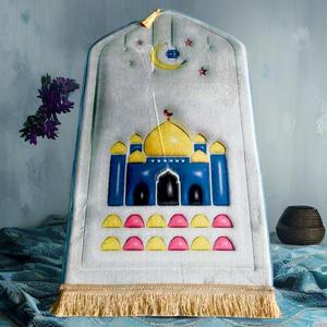 Tappeti per bambini cinesi per adolescenti più venduti all'ingrosso 3d tappetini di pellegrinaggio stampati digitali a basso prezzo personalizzabili per bambini moschea - Product Image 6