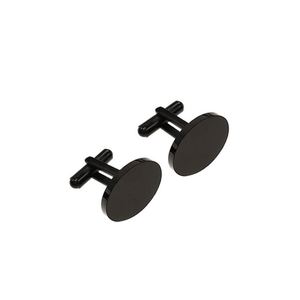 High Quality Custom Steel Cuff Links Hot-Selling Oval Shape Suit and Shirt for Men No MOQ - Product Image 4