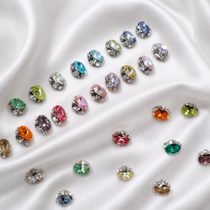 HARVEST Lujosas Aplicaciones de Diamantes de Imitación 3D Sueltos, Facetados, Ovalados, de Base Plana, con Efecto Bling Bling <span class=keywords><strong>para</strong></span> <span class=keywords><strong>Vestido</strong></span> de Novia - Product Image 4