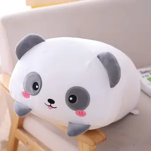 Kustom Kawaii lembut boneka hewan mainan kucing beruang Panda hewan bantal tidur dekorasi rumah hadiah untuk anak-anak dewasa