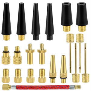 Ensemble d'adaptateurs de gonflage multifonctionnels |   Accessoires universels pour types de valves Presta, Schrader et autres, 21 pièces - Product Image 1