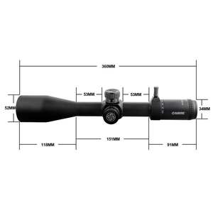 Lunette de chasse Marcool ALT 5.5-25x50 avec mise au point latérale sur le premier plan focal, réticule à illumination rouge, longueur totale de la lunette 350 mm - Product Image 3
