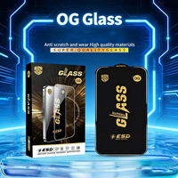 Verre trempé antistatique en aluminium de haute qualité JUNBO 0,4 mm pour iPhone Duo 18 17 16 Pro Max avec filet anti-poussière, revêtement oléophobe, clarté HD