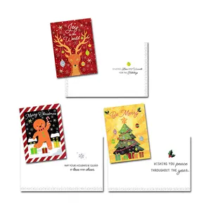 Christmas Cards Colorful Greeting Cards Collection With Envelopes For Winter Merry Christmas Season Holiday Gift
