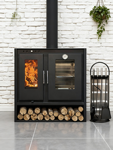 Chimenea Moderna Cuadrada de Metal para Interiores, Estufa Independiente para Sala de Estar, Acero de Doble Pared, Uso en <span class=keywords><strong>Cocina</strong></span> Exterior - Product Image 6