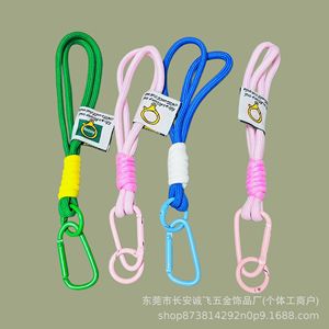 Correa para teléfono móvil, pulsera de cuerda trenzada, aleación en forma de D, accesorio de joyería DIY para colgar en la bolsa del teléfono - Product Image 3