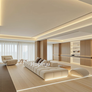 ตู้วางทีวีแบบลอยตัวสำหรับห้องนั่งเล่น ขนาด <span class=keywords><strong>55</strong></span> นิ้ว พร้อมไฟ LED วัสดุไม้  แบบ 2 ลิ้นชัก  สำหรับศูนย์รวมความบันเทิงสมัยใหม่ - Product Image 6