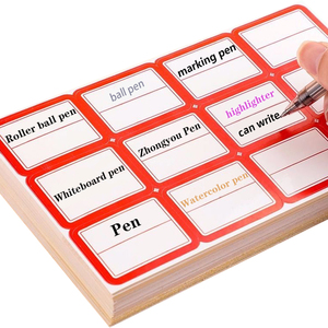 65*115mm 4 Stück/Blatt Bunte Selbstklebende Preisschilder-Aufkleber Beschreibbar Schnelltrocknend Digitaldruck Kühlschrank-Haftnotizen <span class=keywords><strong>Dialog</strong></span> - Product Image 4