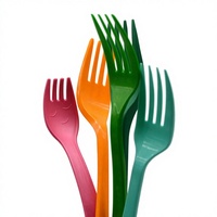 Ensemble de couverts biodégradables en PLA personnalisables et modernes - Cuillère, fourchette, couteau |   Sans BPA, écologique, jetable, pour les fêtes