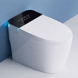 トイレボウル床取り付けインテリジェントスマートトイレ用ホテル衛生陶器ワンピースウォータークローゼット電動トイレリモコン - Product Image 1