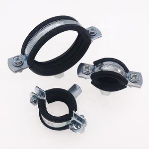 2024 nouveaux clips métalliques rond cantonnière pince boulon écrou M10 tuyau Tube EPDM caoutchouc M8 colliers de serrage avec deux vis latérales de l'usine - Product Image 5