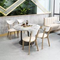 Ensemble de salle à manger de luxe moderne en bois massif pour restaurants commerciaux, hôtels, cafés et restaurants