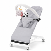 Chaise berçante pour bébé avec musique Bluetooth, chaise apaisante pour nouveau-né, inclinable à angle réglable