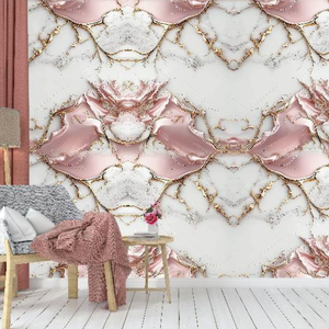 2026 फोनजा संगमरमर शैली घर आंतरिक दीवार सजावट फोम दीवार स्टिकर, संगमरमर फोम वॉलपेपर वाटरप्रूफ स्व चिपकने वाली दीवार कवर - Product Image 2