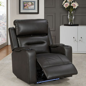 Sofá Moderno Multifuncional de Diseño, Sofá <span class=keywords><strong>Reclinable</strong></span> Eléctrico de Cuero PU, Sofá de <span class=keywords><strong>3</strong></span> <span class=keywords><strong>Plazas</strong></span> para Sala de Estar con Consola Central y Luces LED. - Product Image 4