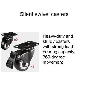 Rack de serveur ouvert en acier, capacité standard, centre de données, rack de réseau mural, noir, profondeur réglable, cadre ouvert, rack de serveur à 4 poteaux - Product Image 5