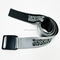 Ceinture tactique en nylon tissé jacquard de 1,5 pouce avec logo personnalisé et boucle magnétique pour hommes, idéale pour les sports de plein air et le ski