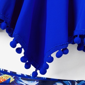 ชุดว่ายน้ำครอบครัวสุดหรูพิมพ์ลายสีส้มแบบกำหนดเอง 6 ชิ้น ชุดบิกินี่ชายหาดสำหรับผู้ชายและผู้หญิง - Product Image 5