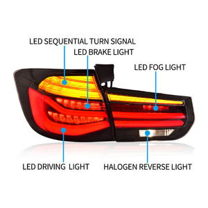 Xe styg cho BMW 3-Series F31 2013-2018 lái xe phanh tuần tự lần lượt tín hiệu dẫn đuôi ánh sáng - Product Image 6