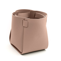 Boîte de pot de fleur en cuir floral rose emballage de bouquet de décor de maison et de jardin pour les arrangements floraux pour les fleuristes
