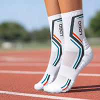 Chaussettes de sport personnalisées avec logo, chaussettes confortables à coupe ajustée pour les utilisateurs actifs