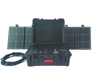 DC12V solar energy ultrafiltration system for flood water treatment emergency rescue filter system Suitcase solar UF purifier