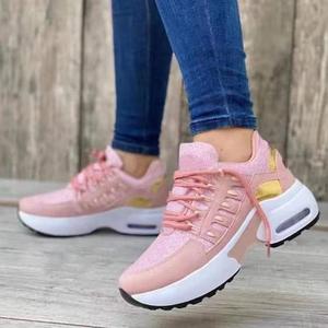 Scarpe da Ginnastica da <span class=keywords><strong>Donna</strong></span> di Alta Qualità Comode e Traspiranti <span class=keywords><strong>con</strong></span> <span class=keywords><strong>Zeppa</strong></span> <span class=keywords><strong>Sneakers</strong></span> da Passeggio per Donne - Product Image 4