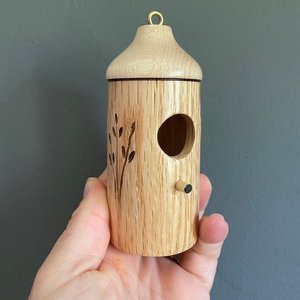 Maison d'oiseau suspendue en bois, maison <span class=keywords><strong>de</strong></span> colibri, nid d'oiseau naturel, <span class=keywords><strong>cabane</strong></span>, Cage extérieure, abri, cachette pour la <span class=keywords><strong>décoration</strong></span> <span class=keywords><strong>de</strong></span> <span class=keywords><strong>jardin</strong></span> - Product Image 2
