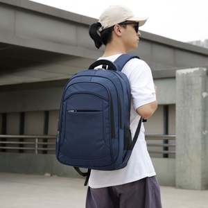 Mochila negra multifuncional de gran capacidad personalizada al por mayor, nuevo diseño, poliéster, nailon, cremallera impermeable para ordenador portátil de negocios - Product Image 5