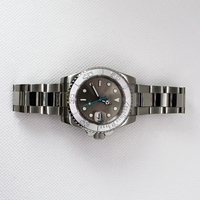 Montre mécanique automatique avec mouvement Nh35, cristal saphir, acier, étanche 5atm, livraison rapide