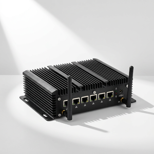 Mini PC de Aluminio sin Ventilador, CPU Intel, Firewall, Router VPN, Servidor de Seguridad de Red, 6 Puertos LAN, RS232 COM, Computadora - Product Image 1