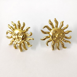 热销个性化黄铜笑脸太阳形拉手旋钮衣柜抽屉柜门拉手 - Product Image 4