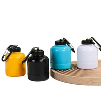 Conteneur portable en plastique pour suppléments pré-entraînement et protéines en poudre, porte-clés, bouteille shaker personnalisée, pendentif, breloques décoratives