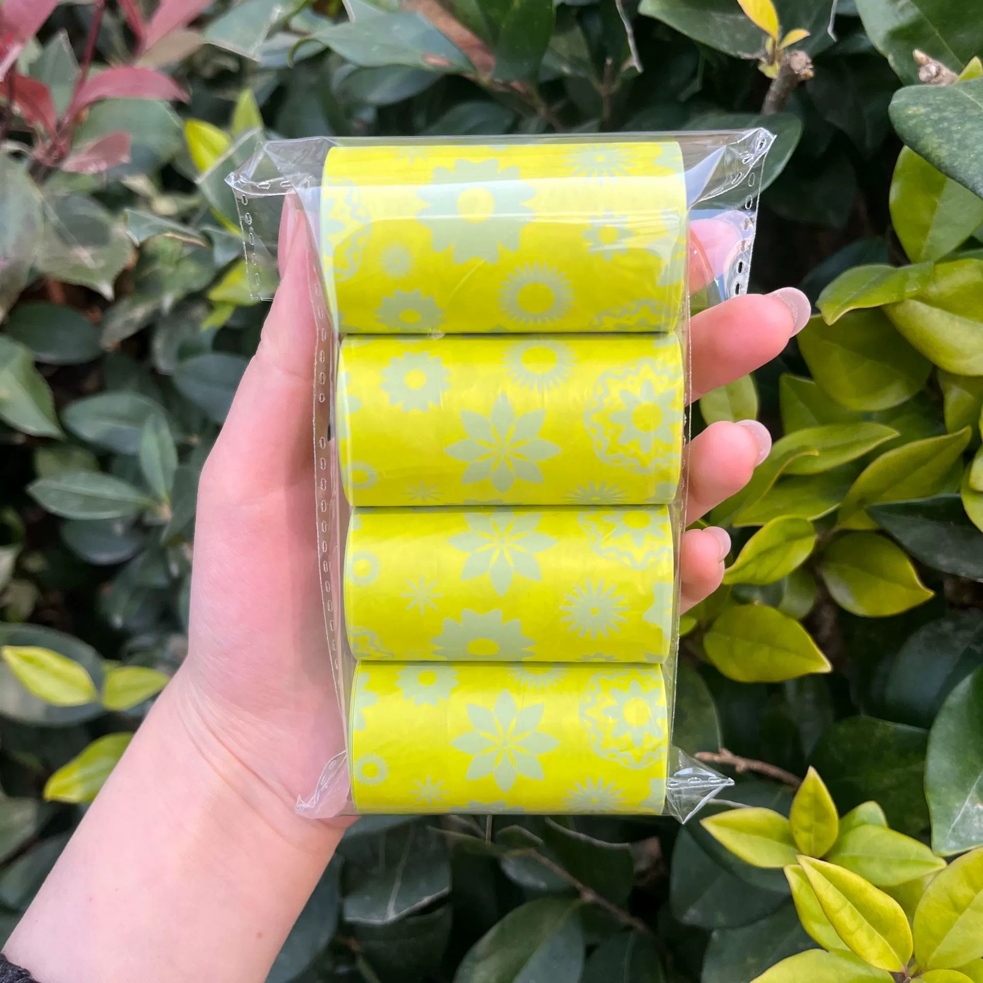 flower fragrance yellow flower 4 rolls 60 bags 1.6 silk