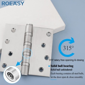 Roeasy Butt <strong>Hinge</strong> Stainless Steel Chrome Cabinet Kitchen <strong>Round</strong> Corner Butt Pivot Door <strong>Hinges</strong> Pin Heavy Duty Ball Bearing <strong>Hinge</strong> - Product Image 4