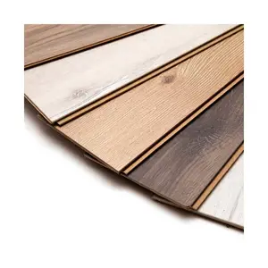 AOLONG Imperméable Multicouche 9mm 10mm 11mm 12mm Plancher stratifié en bois de chêne teck Plancher d'ingénierie