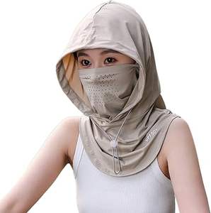 หมวกคลุมหน้ากันรังสี UV หมวกคลุมศีรษะแบบเต็มศีรษะระบายอากาศได้ดีหมวกตกปลาสำหรับขี่จักรยานเล่นสกี - Product Image 4