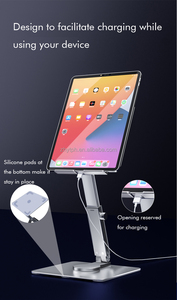 Xu Hướng Mới <span class=keywords><strong>360</strong></span> Độ Xoay Có Thể Gập Lại Nhôm Máy Tính Bảng Đứng Kim Loại <span class=keywords><strong>Ipad</strong></span> & Máy Tính Xách Tay Đứng Dock Cho Máy Tính Xách Tay - Product Image 5