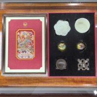 Coffret cadeau artisanal chinois, Boules de Baoding Lion Rolling Hydrangea et Tasse à café en porcelaine Ding, Jouet anti-stress, Cadeau d'anniversaire pour enfants