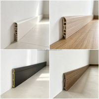Plinthes en PVC WPC modernes, imperméables, de différentes tailles et couleurs, écologiques, en bois blanc, pour hôtel, salle de bain, salon