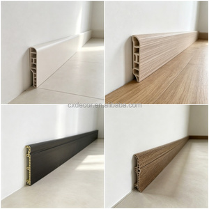<span class=keywords><strong>Plinthes</strong></span> en PVC WPC modernes, imperméables, de différentes tailles et couleurs, écologiques, en bois blanc, pour hôtel, salle de bain, salon - Product Image 2
