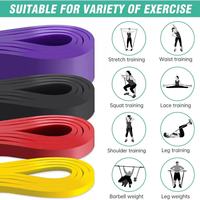 Venta al por mayor de fábrica: Juego de bandas de resistencia para calistenia, dominadas y entrenamiento de CrossFit, bandas de potencia para gimnasio.