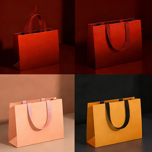 Recyclable Luxury Garment <strong>Paper</strong> Shopping <strong>Bag</strong> <strong>Custom</strong> Logo- Printed <strong>Paper</strong> <strong>Bags</strong> for Groceries Eco-friendly - Product Image 4