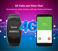 Pulsera con Rastreador GPS 4G Modelo L16, Llamada de Voz Bidireccional, Función SOS, Monitoreo de Múltiples Datos de Salud, Banda Inteligente para Personas Mayores