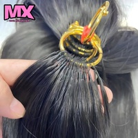 Extensions de cheveux humains au crochet à nœuds invisibles Miracle Knots Feather, bouclées birmanes, pré-bouclées pour tresses