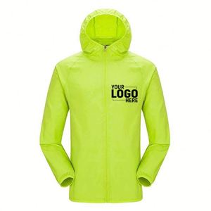 New Arrival Unisex Outdoor Windbreaker, Waterproof Sun Protection Coat with Custom Logo Printing - Product Image 2