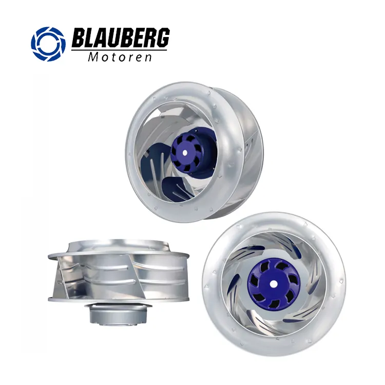 Blauberg endüstriyel fabrika su geçirmez IP55 sınıf çin fabrika geriye doğru eğimli santrifüj Fan