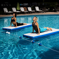 Planches de yoga flottantes gonflables DWF pour la musculation et le fitness sur l'eau, tapis de fitness Flow Motion
